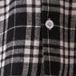 Black&white plaid button down shirt