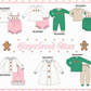 PRE-ORDER: Pink & Green Gingerbread Embroidery Collection
