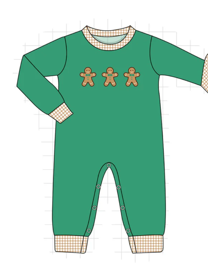 PRE-ORDER: Pink & Green Gingerbread Embroidery Collection