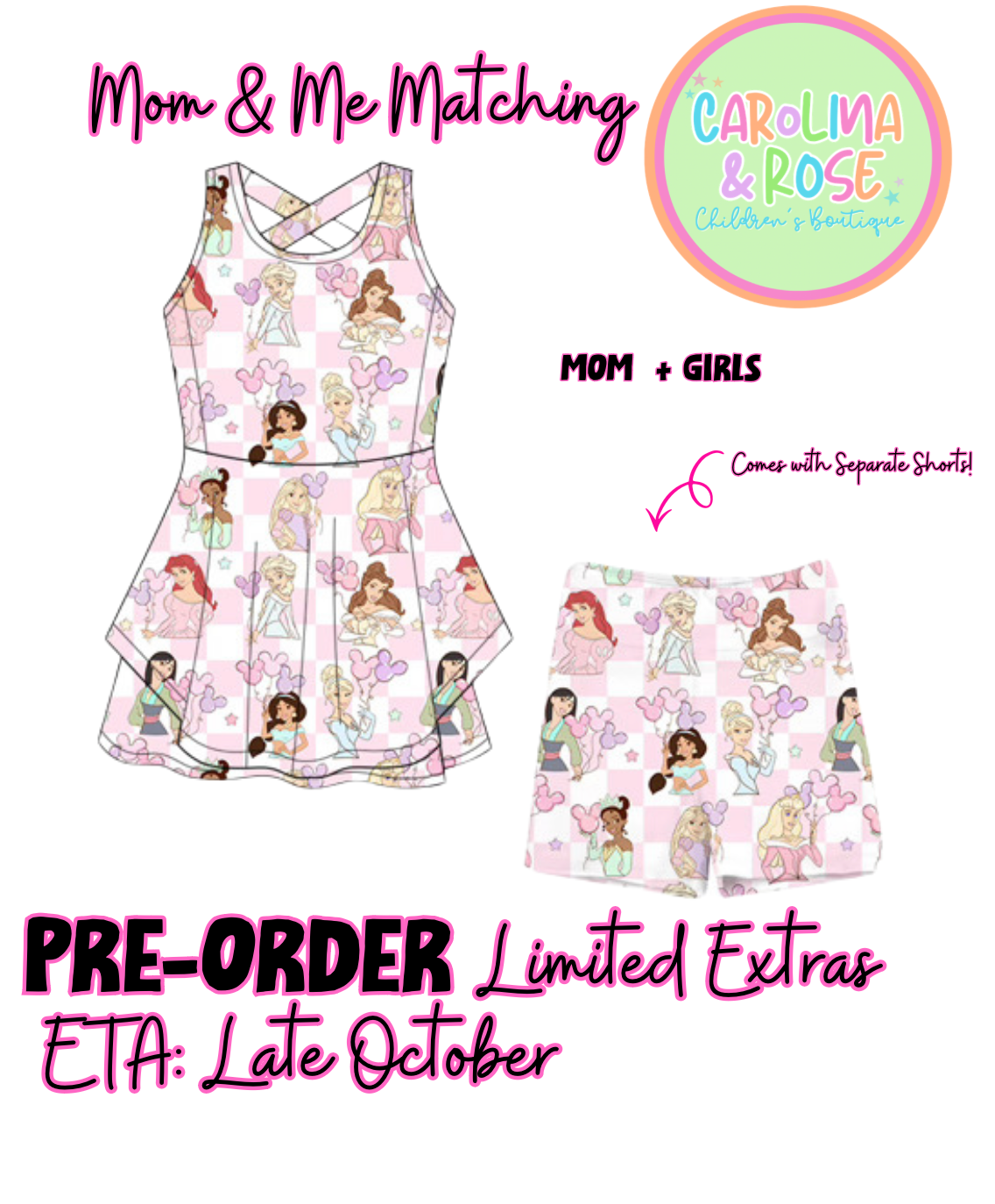 Princess Balloons Athletic Dress *PRE-ORDER*