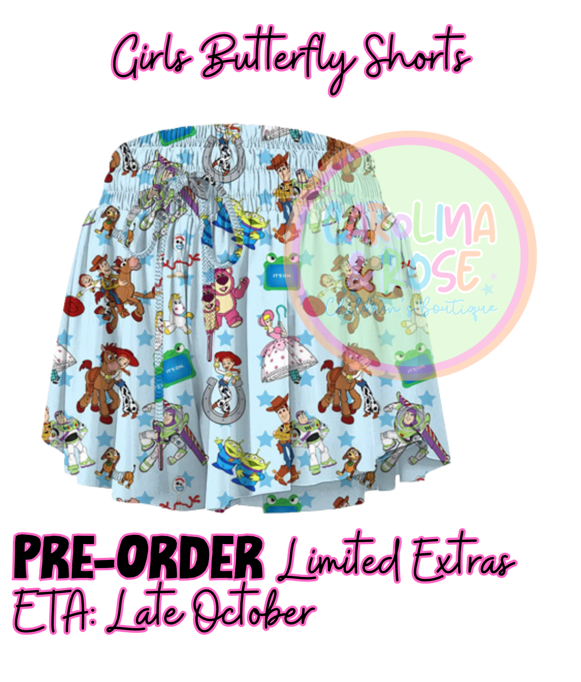 Toy Story Girls Butterfly Shorts *PRE-ORDER*
