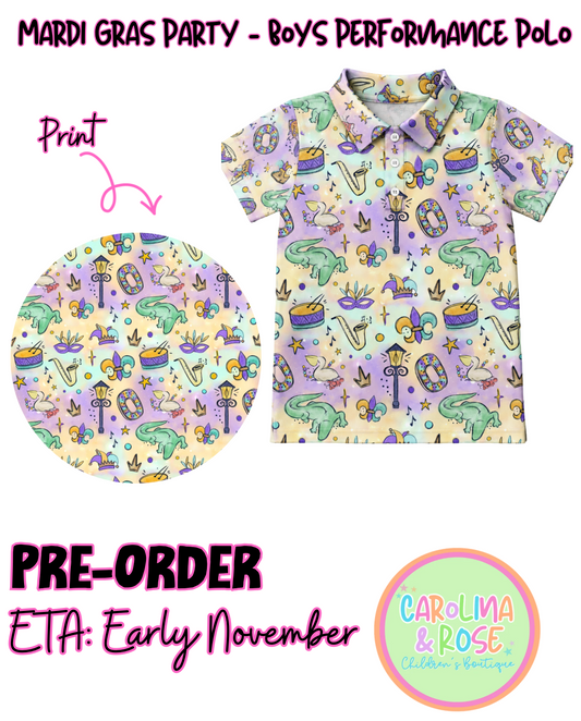 Boys Mardi Gras Performance Polo *PRE-ORDER*