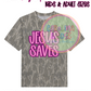 JESUS SAVES Mossy Oak Bottomland Camp T-Shirt