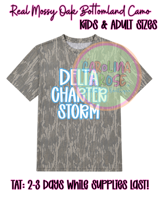 Delta Charter Storm Bottomland Camo T-Shirt