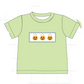 Green Halloween Pumpkin Embroidery T-Shirt - READY TO SHIP/PICKUP!