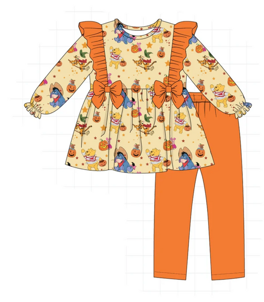 Winnie the Pooh Halloween 2 Pc Pants Set - READY TO SHIP/PICKUP!