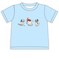 Blue Halloween Baseball Ghost T-Shirt - READY TO SHIP/PICKUP!