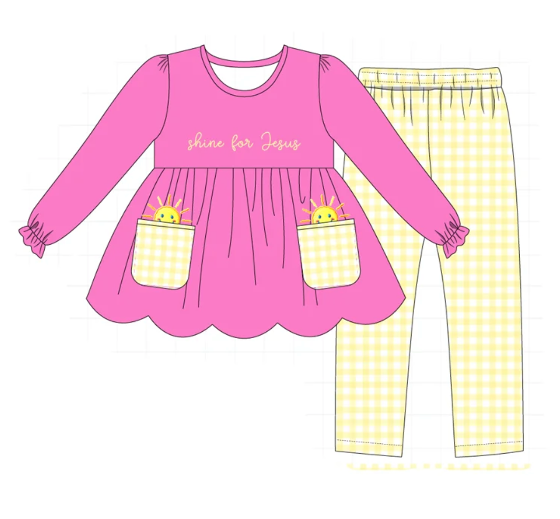 Shine for Jesus Pant Set - READY TO SHIP/PICKUP!