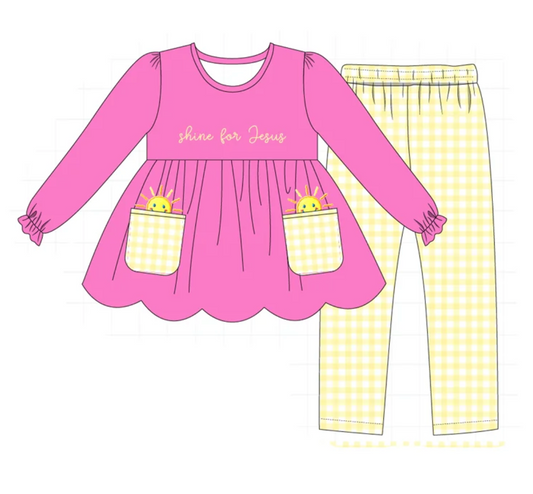 Shine for Jesus Pant Set - READY TO SHIP/PICKUP!