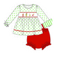 Green Dot Grinch Girl's Bloomer Set - READY TO SHIP/PICKUP