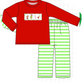 Green Dot Grinch Boy's Pant Set - READY TO SHIP/PICKUP