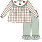 Sage Thanksgiving Girl's Pant Set - READY TO SHIP/PICKUP