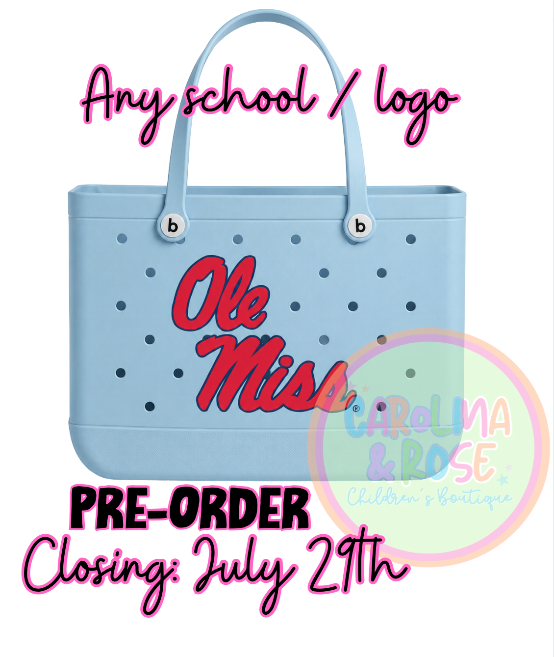 School Spirit Rubber Bag *PRE-ORDER*