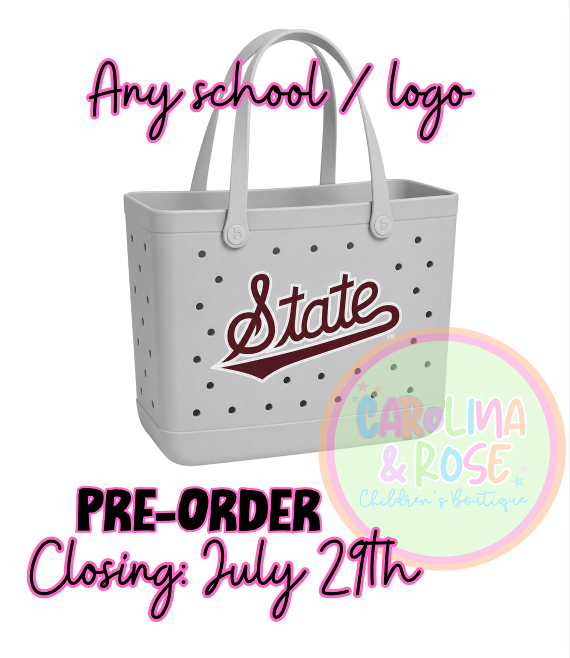 School Spirit Rubber Bag *PRE-ORDER*