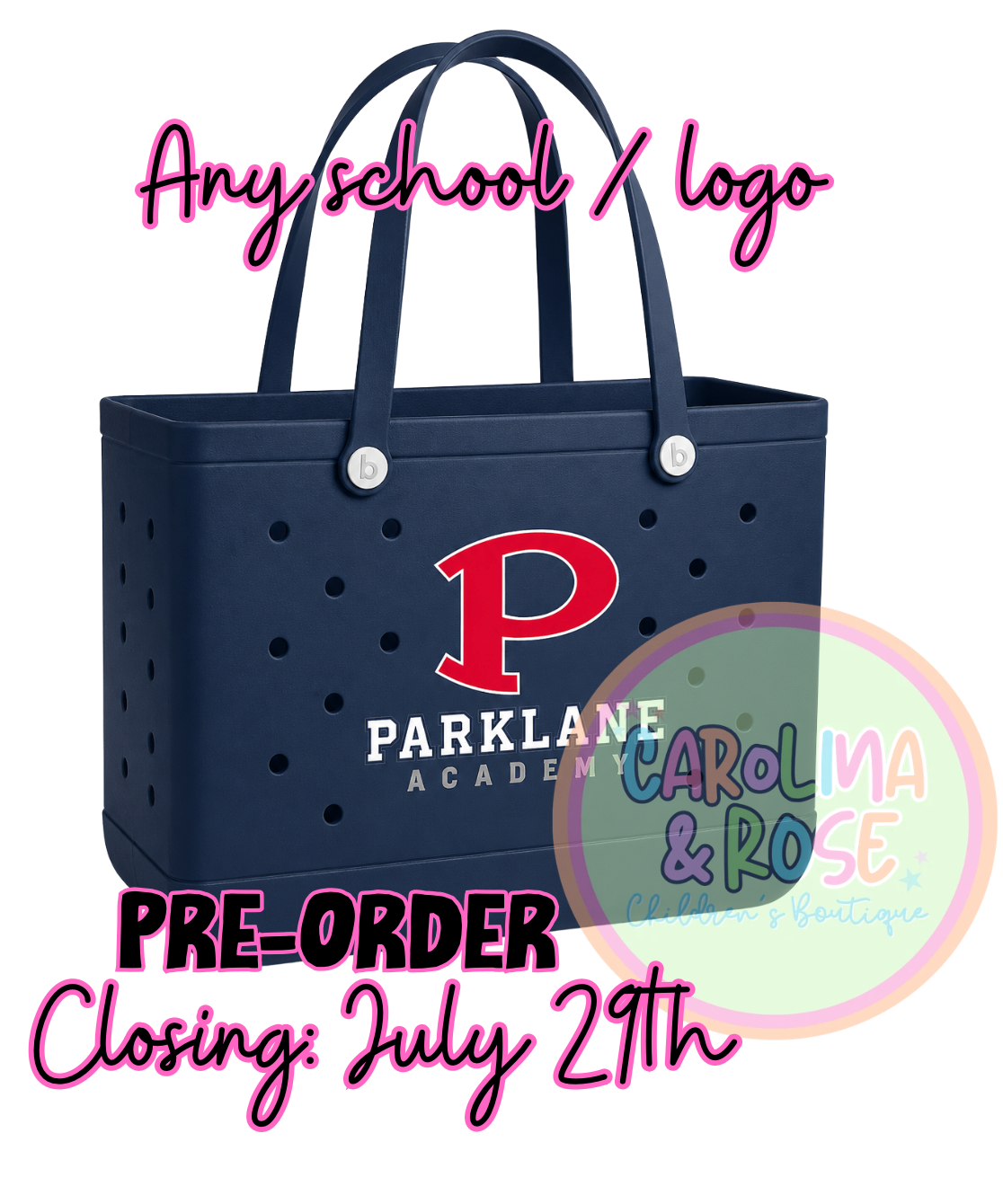 School Spirit Rubber Bag *PRE-ORDER*