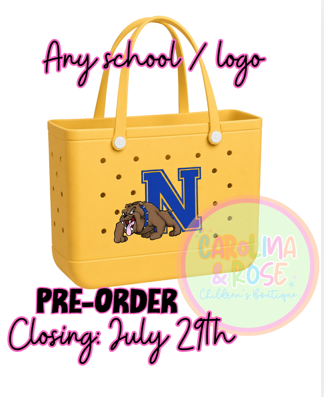 School Spirit Rubber Bag *PRE-ORDER*