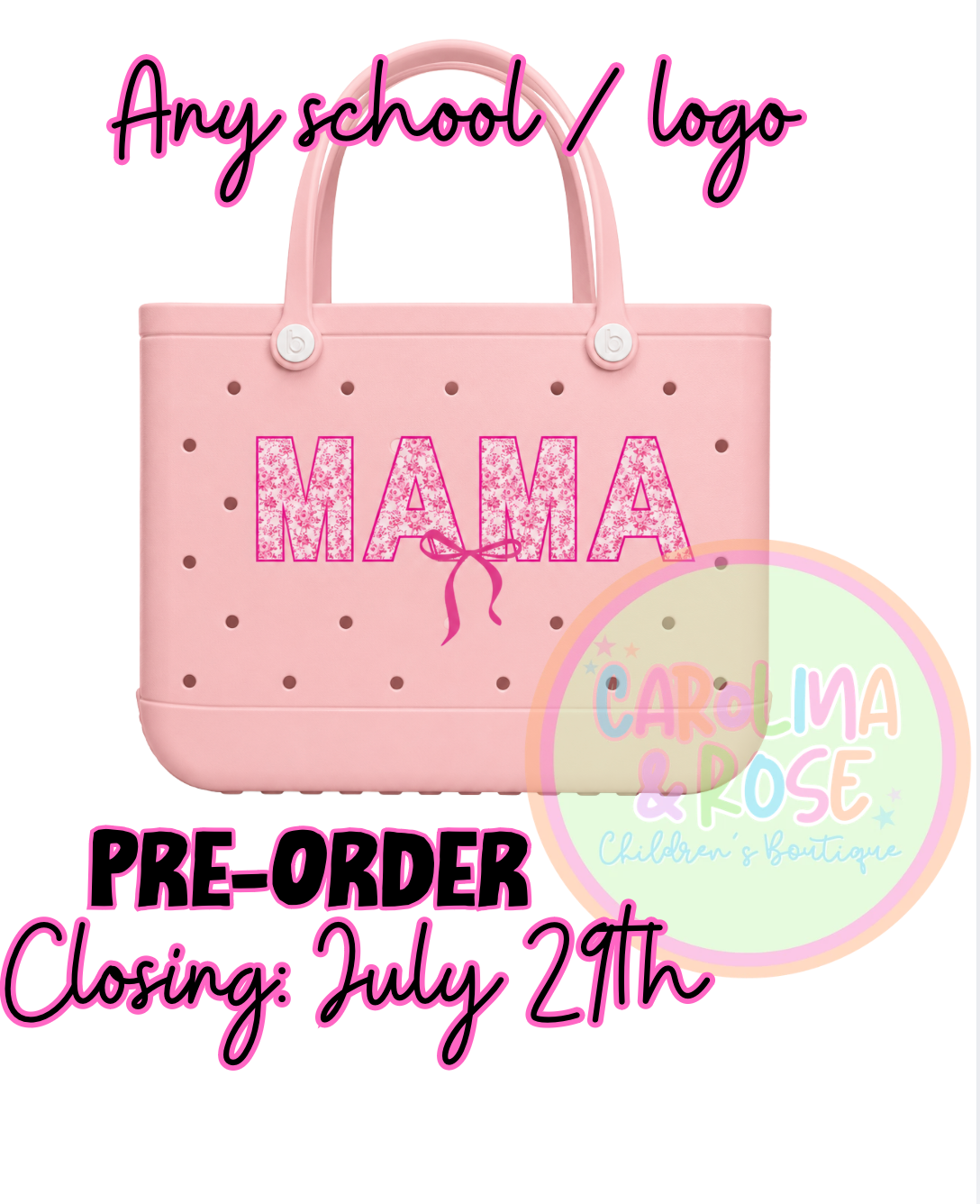 School Spirit Rubber Bag *PRE-ORDER*