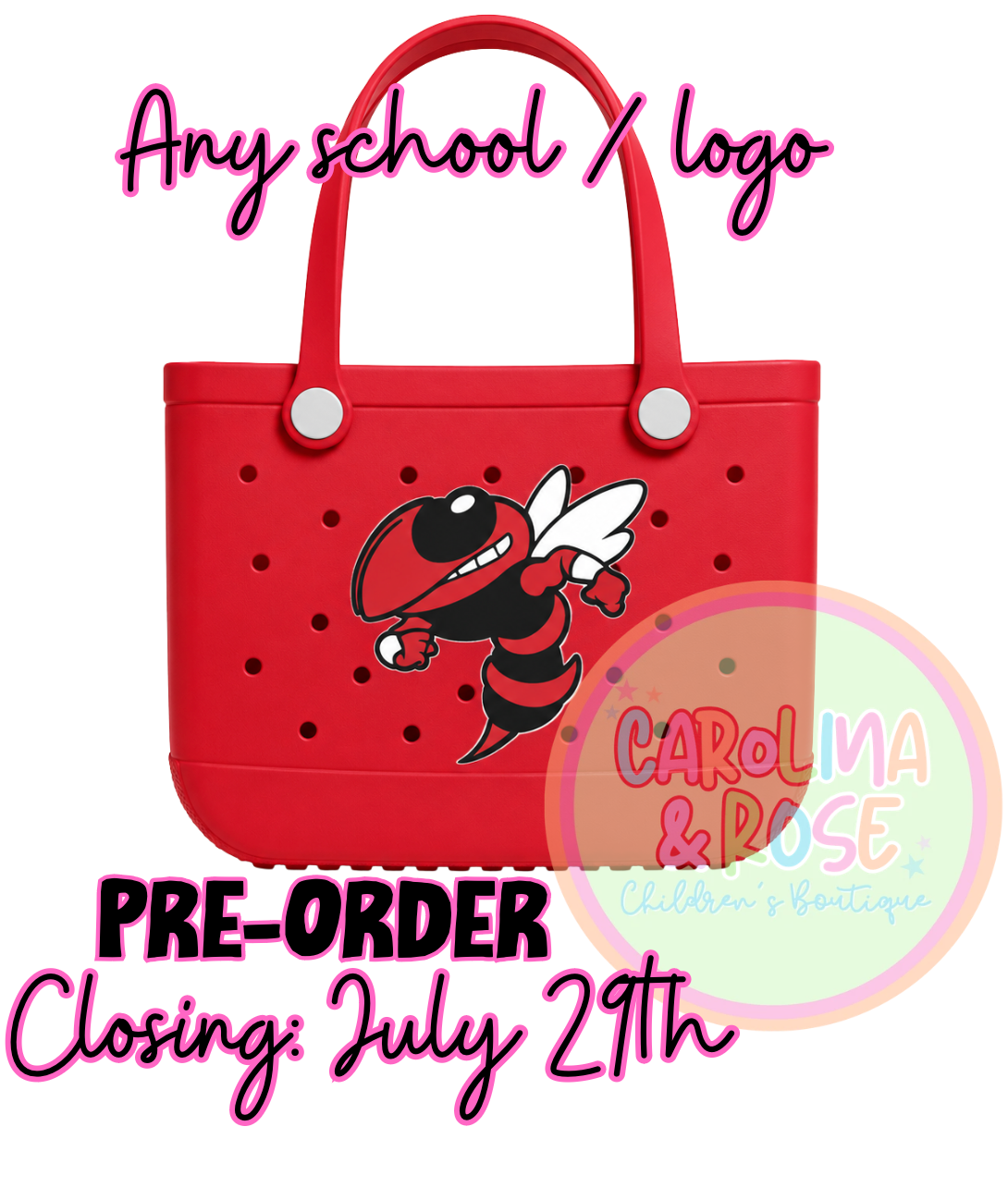 School Spirit Rubber Bag *PRE-ORDER*