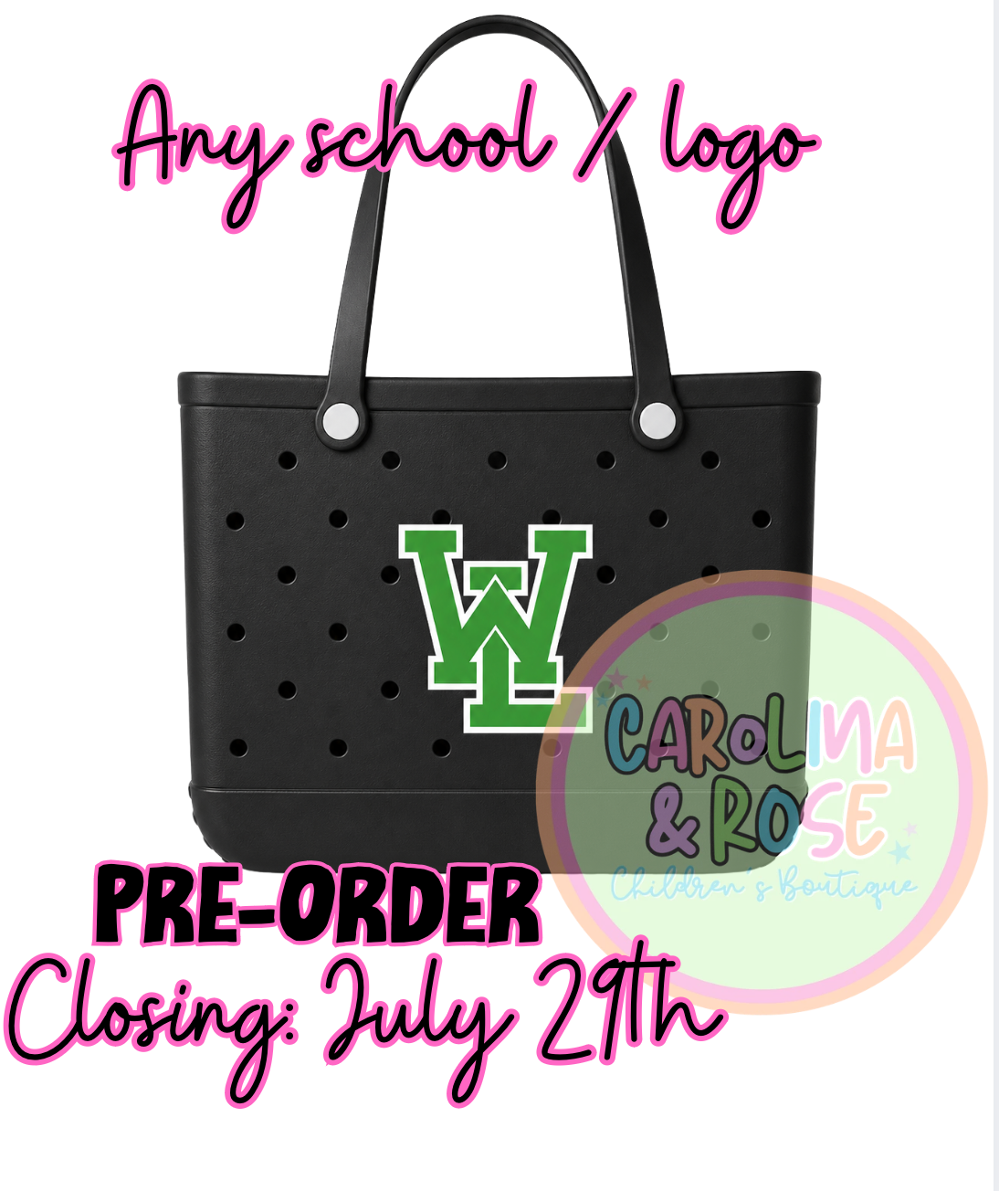 School Spirit Rubber Bag *PRE-ORDER*
