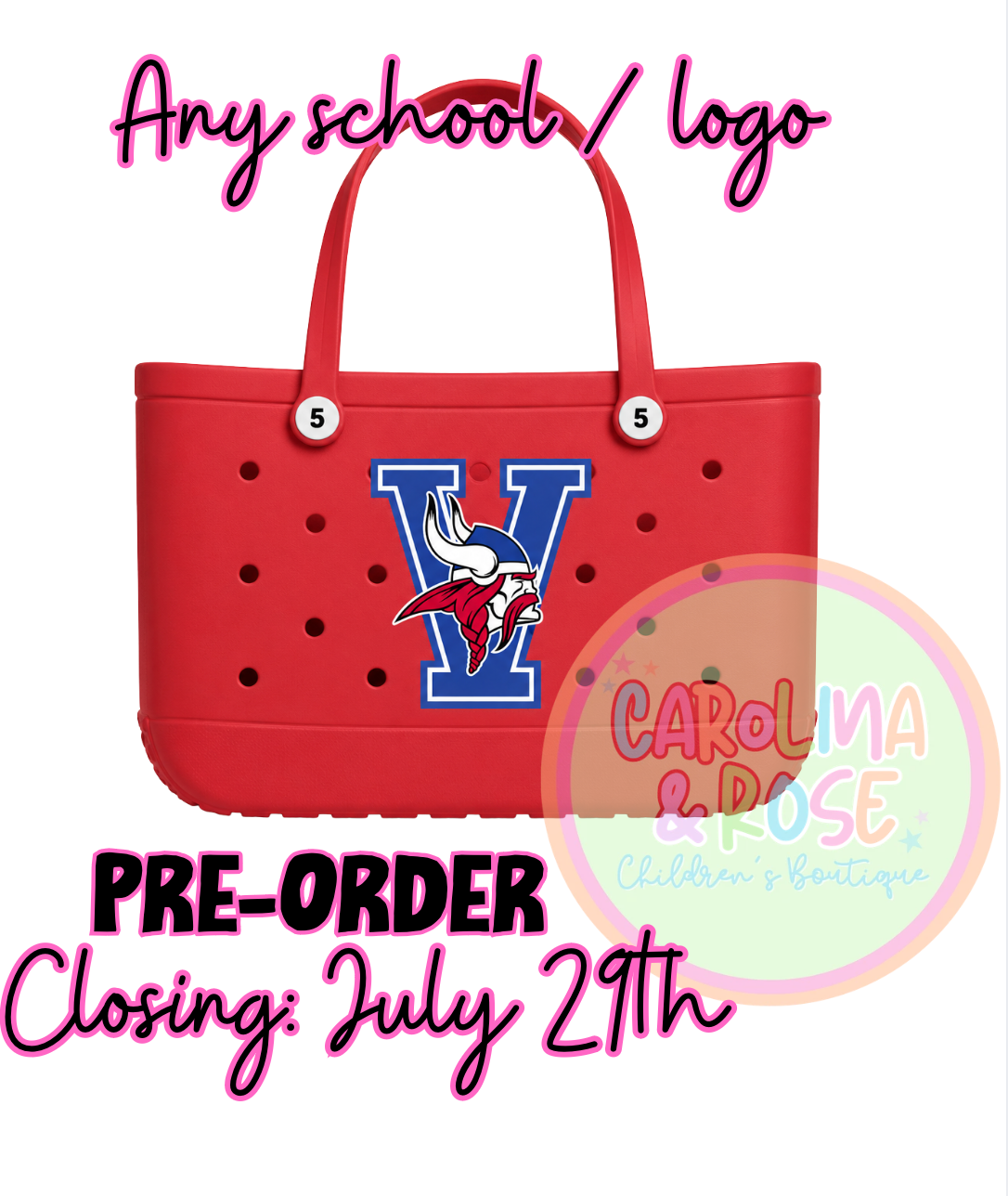 School Spirit Rubber Bag *PRE-ORDER*