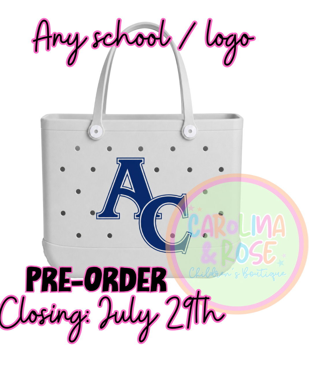 School Spirit Rubber Bag *PRE-ORDER*
