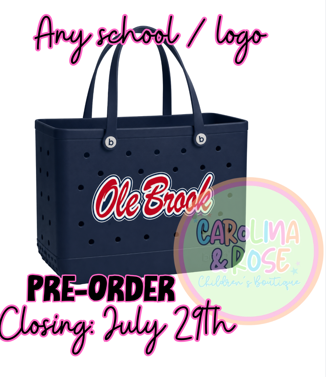 School Spirit Rubber Bag *PRE-ORDER*