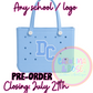 School Spirit Rubber Bag *PRE-ORDER*