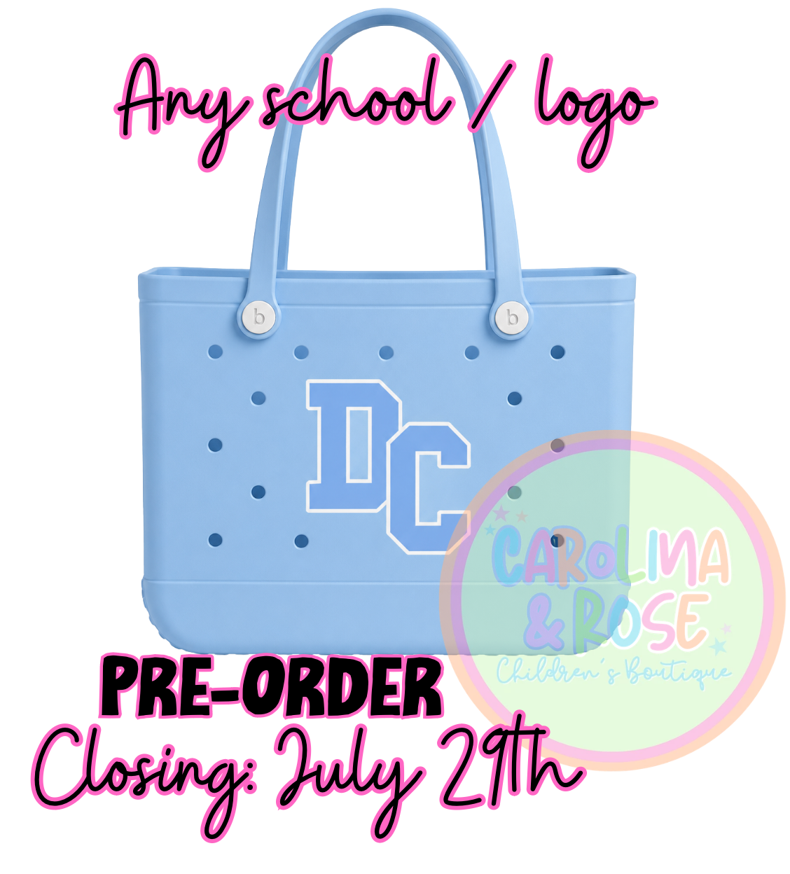 School Spirit Rubber Bag *PRE-ORDER*