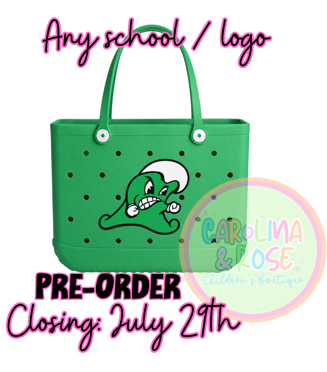 School Spirit Rubber Bag *PRE-ORDER*