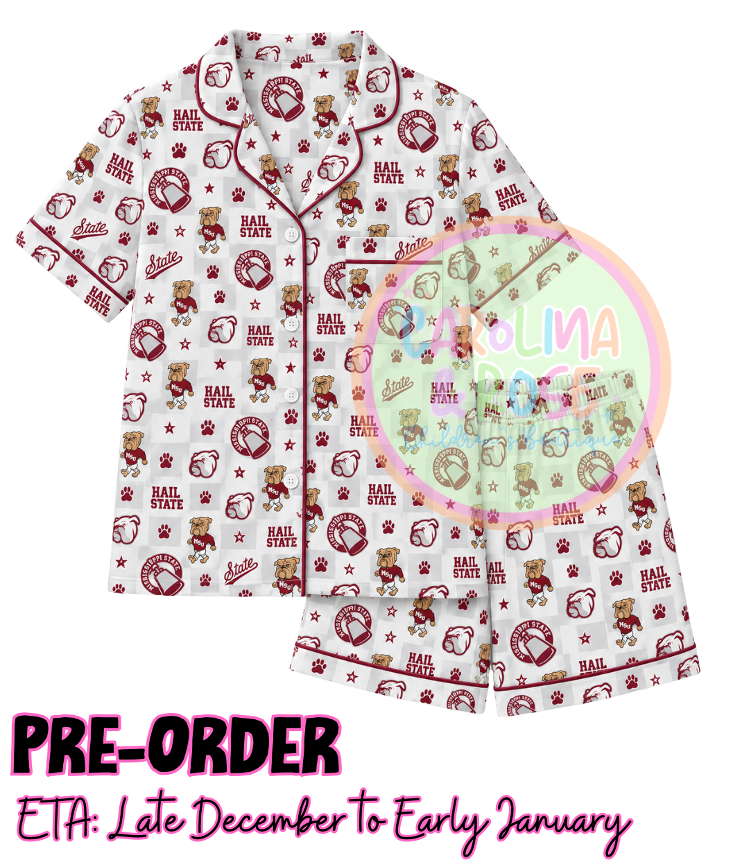 Bulldogs Bamboo Pajamas *PRE-ORDER*