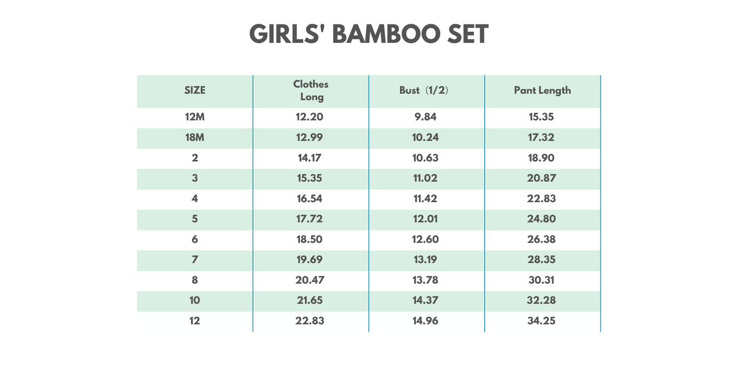 Blue frozen character bamboo pajama set