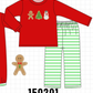 Red Gingerbread Tree Embroidery Set