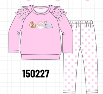 Pink Milk Cookies Ruffle Set