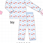 Blue Santa Claus Bamboo Pajama Set