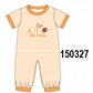 Orange Tennessee Go Vols Embroidery Romper