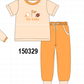 Orange Tennessee Go Vols Embroidery Pants Set