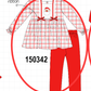 Red Plaid Santa Smocked Bow Pants Set