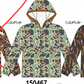 Green Camouflage Raincoat
